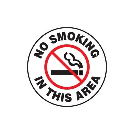 Accuform PAVEMENT PRINT SIGN NO SMOKING IN THIS PSW715 PSW715